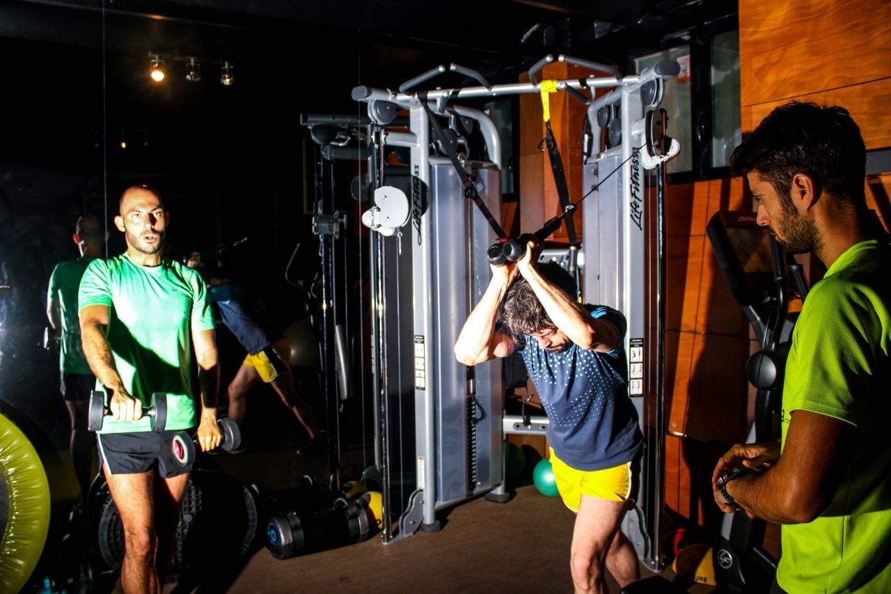 ¿Gimnasio, antes o después del entrenamiento?